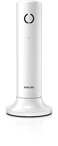 Philips Festnetztelefon M4501W/01 - Kompaktes Design - HQ-Sound und Freisprechen - Telefonbuch mit bis zu 50 Namen - ECO-Modus - 16 Stunden Gesprächszeit - Weiss