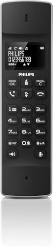 PHILIPS Schnurloses Telefon Linea M4501B/01 Single - 1'6-Zoll-Display - Telefonbuch - Rufnummernerkennung - Große Reichweite - Schwarz
