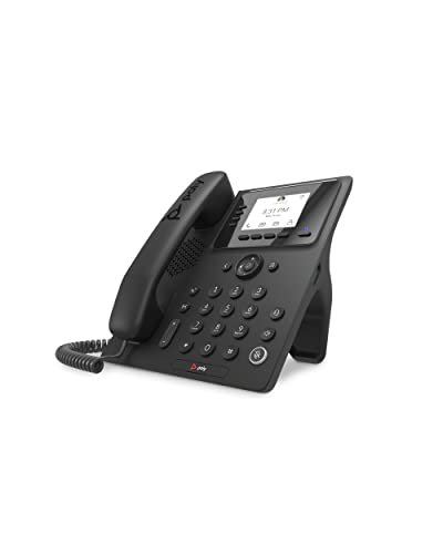 Poly CCX 350 Microsoft Teams integriertes IP-Telefon (Plantronics + Polycom) – blockiert Hintergrundgeräusche – traditionelles Zifferblatt-Erlebnis – Freisprechfunktion – Microsoft Teams Zertifiziert