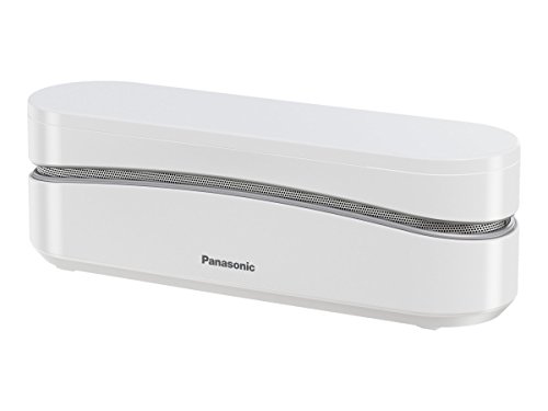 Panasonic KX-TGK320GW Design-Telefon schnurlos mit Anrufbeantworter (analoges Telefon (DECT), Eco-Plus-Modus, Anrufsperre, Wecker, Babyphone) weiß