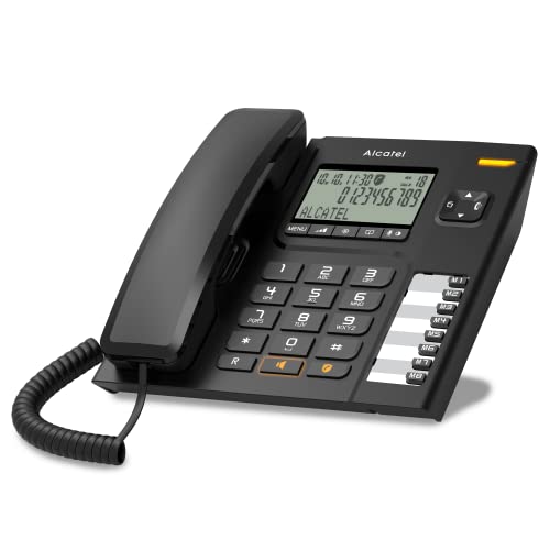 Alcatel T78, schnurgebundenes Festnetztelefon für Heim und Büro, großes Display, 8 Direktwahltasten, Anrufsperre