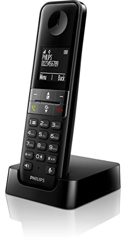 Philips D4701B - Schnurloses Telefon - 4,6 cm Display - Plug-and-Play - optimiertes Design