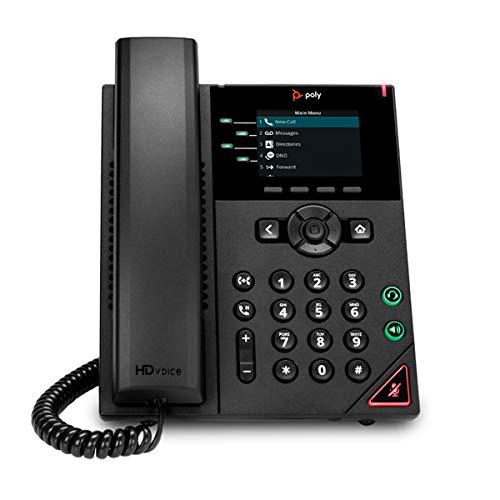 Polycom VVX 250 -4-zeiliges Desktop Business IP-Telefon mit zwei 10/100/1000 Ethernet-Ports