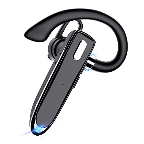 Bluetooth Headset mit Mikrofon, In Ear Freisprech Telefon Headset Handy Kabellos Kopfhörer, Kompatibel mit iPhone Samsung Huawei Smartphones Tablets für Autofahren/Business/Büro