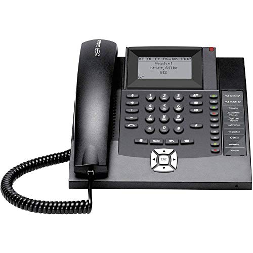 Auerswald COMfortel 1200 Systemtelefon, ISDN Freisprechen Beleuchtetes Display Schwarz